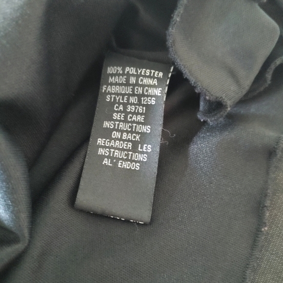 FMX World Design Y2k black micro mesh babydoll crossover top. Size M - Picture 9 of 12